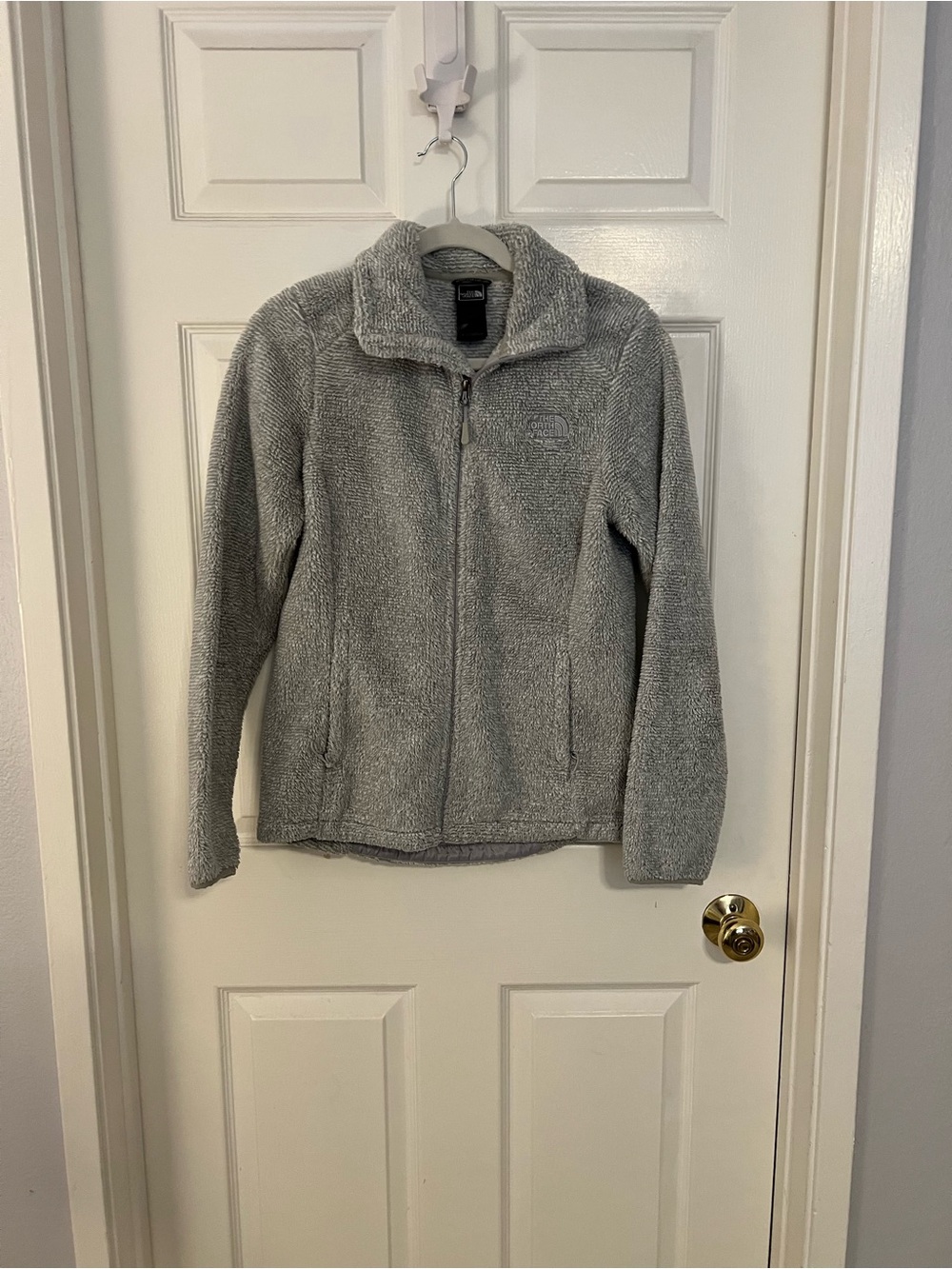 The North Face Heather Gray Osito Fleece Full-Zip Jacket